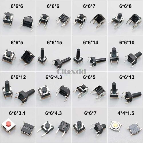 速发Pgxdd 10 6x6mm Pael t Moty Tac ile Tact tP