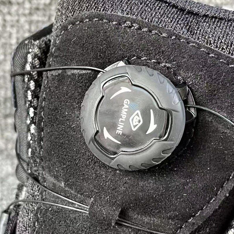 速发韩版旋转纽扣穿脱塑钢包头防砸劳保鞋防刺减震轻量安全工作鞋