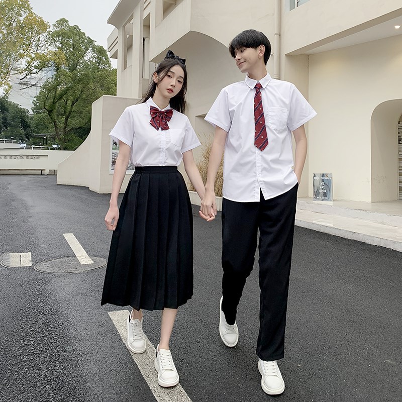 速发毕业季班服夏季学院风初中高套学生会动运合唱演出服校服中装