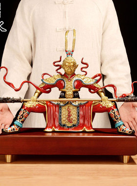 速发阁佛香齐天大圣斗战胜佛铜猴倒流像创客厅玄关炉意摆件