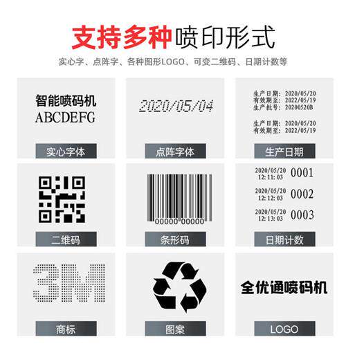 速发线上式小型手持智能喷码机期标机价格喷码印表签生产日打打码