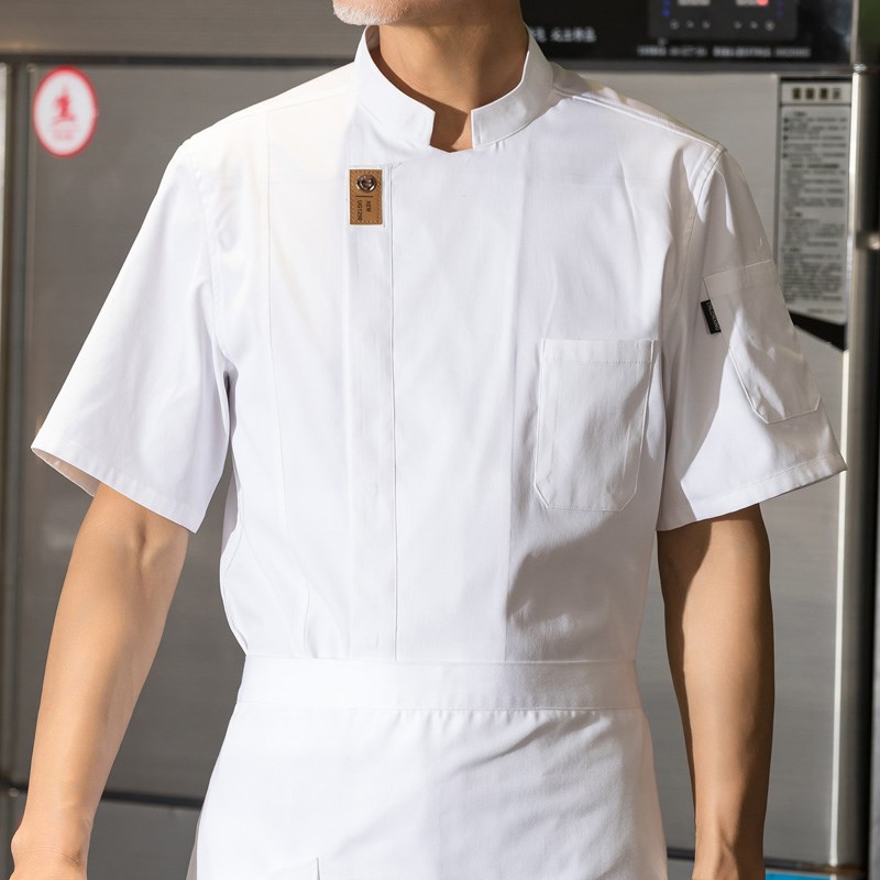 速发高档厨师工作服男夏季高级餐饮西专烘焙点糕服装厨房蛋用衣服