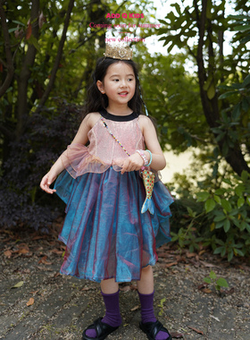 现货速发Add Q | !蓝海传说 人鱼公主裙六一生日童连衣裙洋气