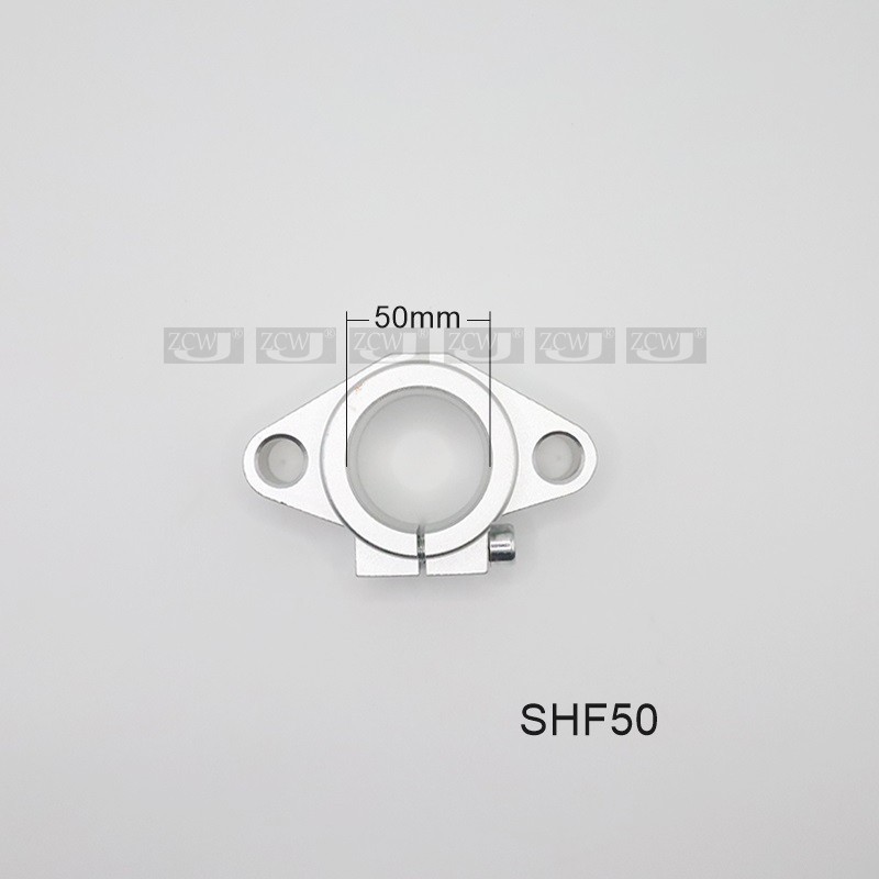 速发直线滑动轴承卧式支架支撑座SHF50轴导5轴支座法兰开口向0
