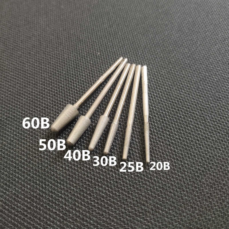 细沙修光针B针600目玉石雕刻针松石蜜蜡洞口修光金刚砂细砂磨头