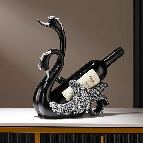 2025黑天鹅红酒架斜放乔迁礼物