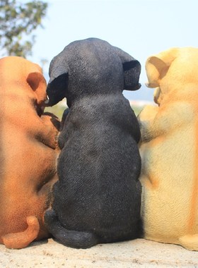 招财户外花园园林迎宾狼狗摆件庭院景观仿真动物装饰品工艺品雕塑