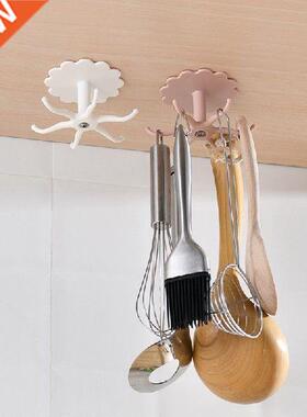 极速1PC Rotatng Hook Bathroom Hook Holder Ktchen Rack Under