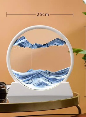 流沙画摆件创意艺术沙漏家居客厅酒柜电视柜办公室轻奢装饰品礼物