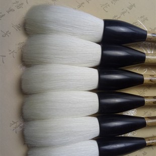 善琏文英笔庄宿纯长锋羊毫细嫩光锋榜书长杆【京楂】斗笔