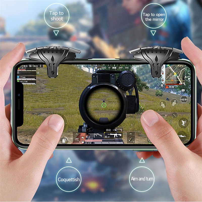 F01 1 Pair Trigger Gamepad For CODM PUBG Mobile Controller B