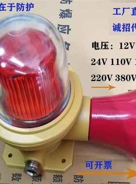 防爆声光报警器BBJ-90db 120db 防盗器180大功率语音报警喇叭