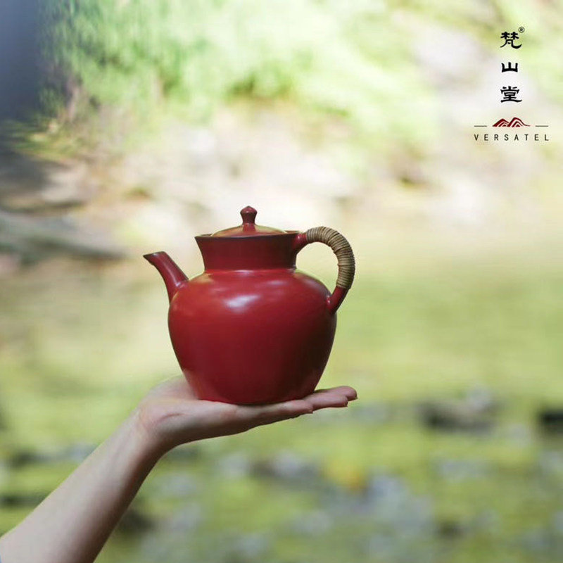 极速梵山堂山楂红福融水注 老岩泥水注煮茶壶电陶炉专用陶瓷壶冲
