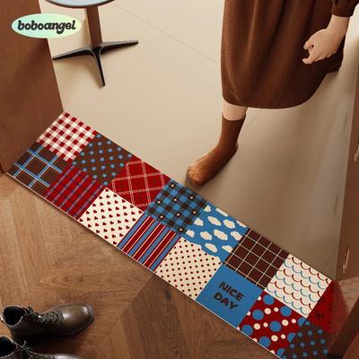 拼布手账韩系门槛石垫门口地垫