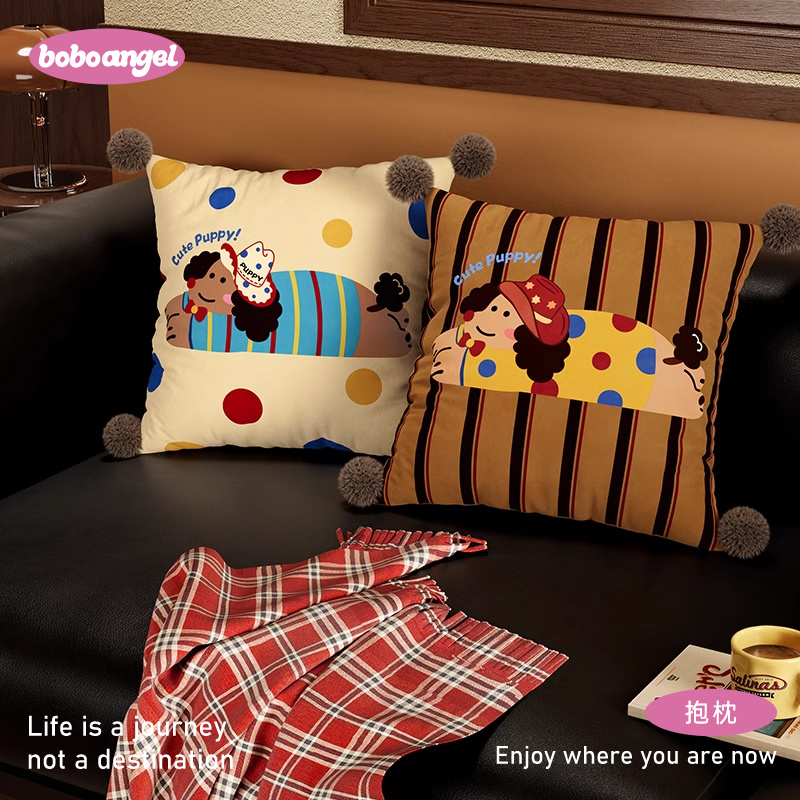 玩乐小布美式卡通高级感抱枕