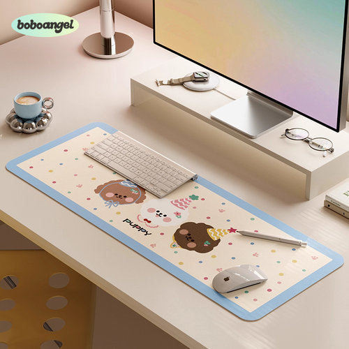 Hi皮小狗超大鼠标垫女生