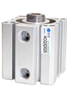 带磁薄型气缸ACQ16/20/25/40/50/63/80/100S小型超薄气动方形CQ2B