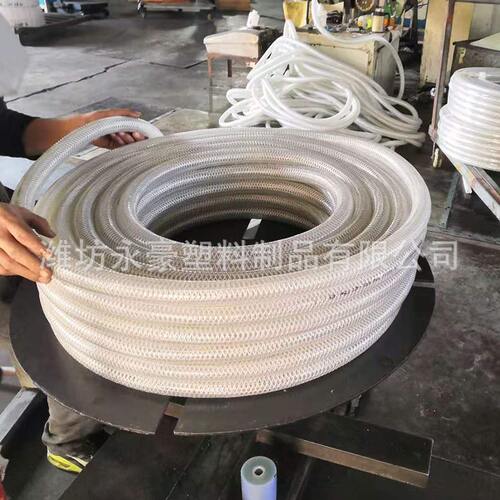 pvc硅胶复合管软管 硅胶钢丝防静电管 加油站卸油钢丝夹线塑料管