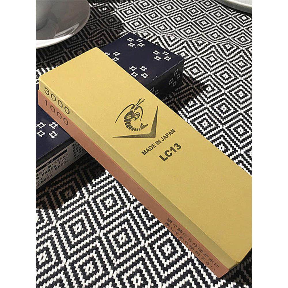 日本进口龙虾NANIWA磨刀石1000/3000目双面砥石人造磨刀器LC13