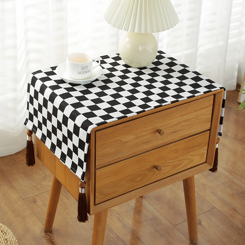 速发床头柜盖布巾小尘罩简约通用微灰炉家具遮波防方巾垫布
