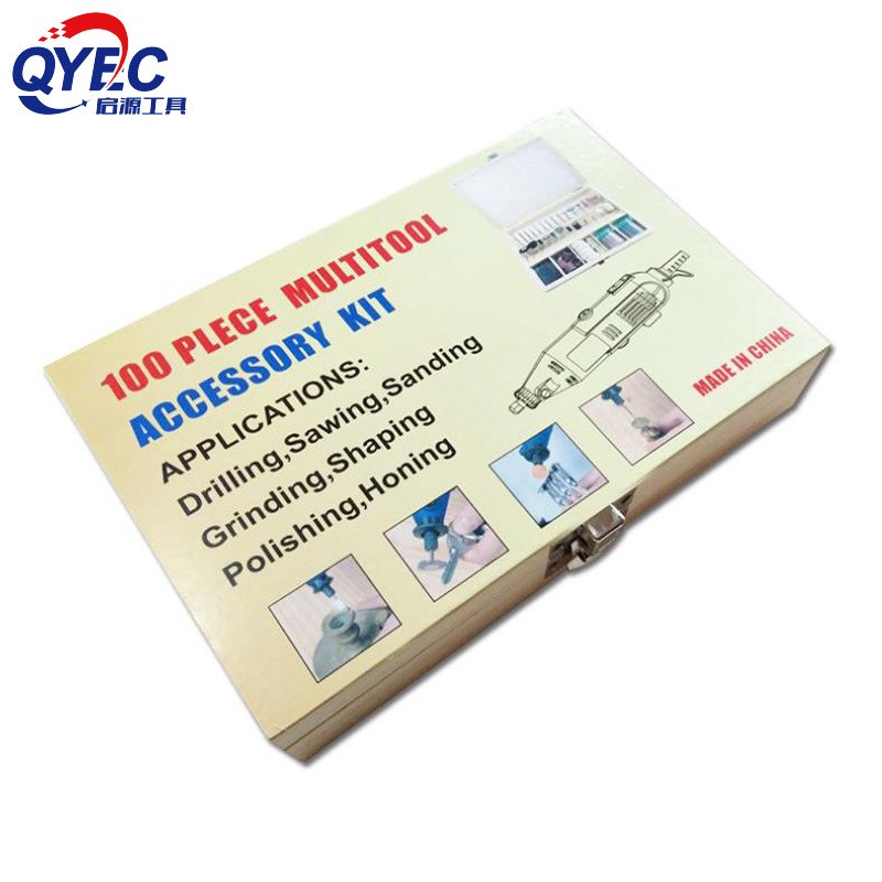 速发100PC木盒磨电套装电磨吊磨机配件 雕刻打磨 套光机组磨配件