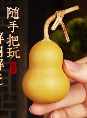 速发手捻葫芦文玩手件把手盘迷你小胖墩梨形带龙摆收藏精品头挂件