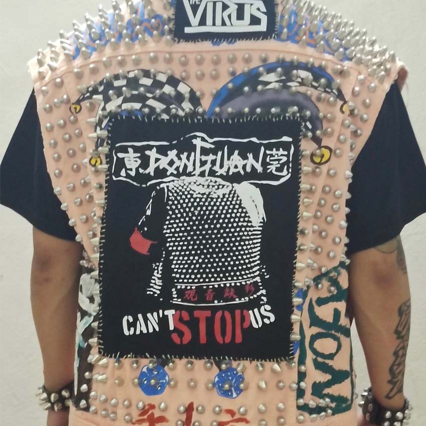 us77皮衣马甲手工DIYt两脚爪钉环保电镀合金硬核机车摇滚五金配件