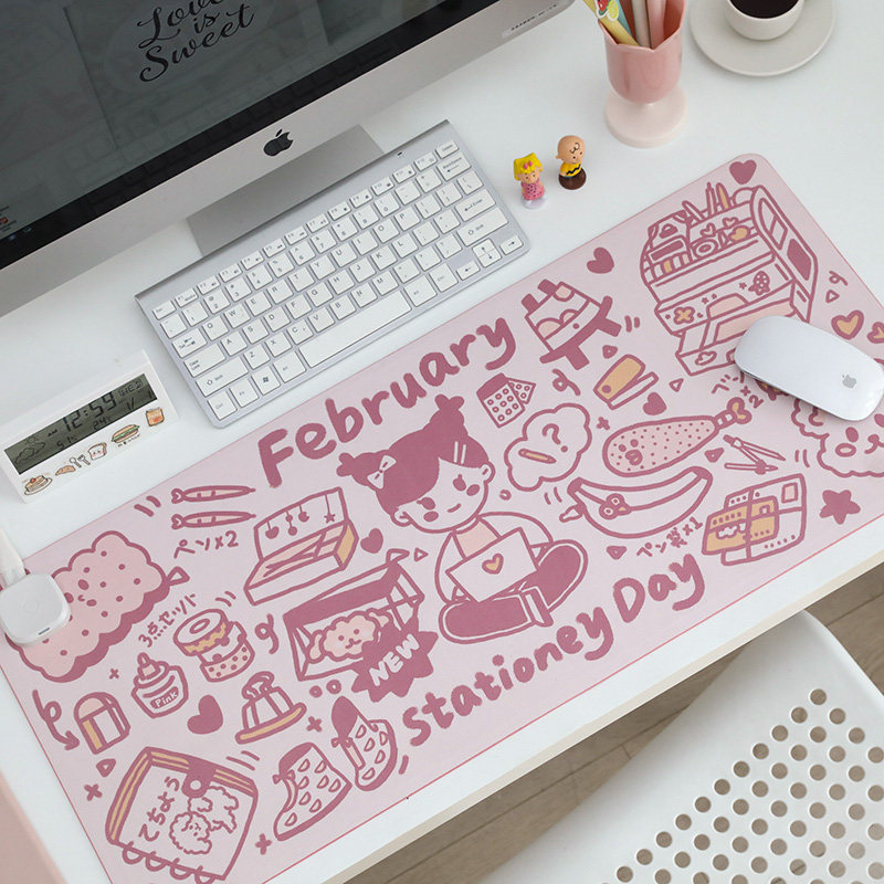 超大加热鼠标垫办公n室电脑桌面电热板发热书桌暖手键盘女生暖桌