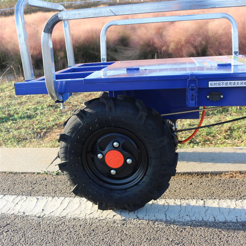 电动鸡公车农用三轮手推车家用双四轮搬运养O殖果园爬坡运输小推