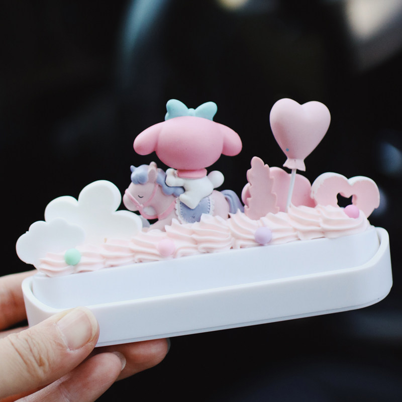 缇娜家奶油胶临时停车牌可爱汽车摆E件车用挪车临时电话号码牌卡