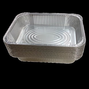 锡纸盒烧烤e专用家用长方形带盖子烤箱食耐高温铝箔锡纸大号烤鱼