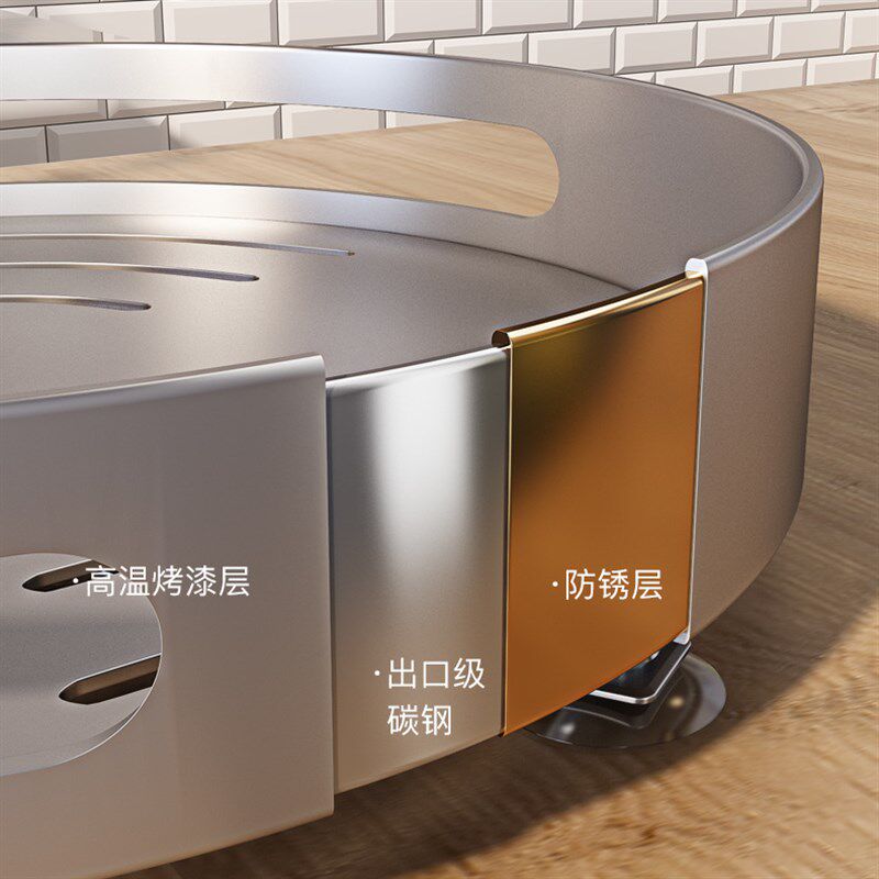 厨房调料架可旋转台面双层调料置物架调味品架佐料T调料瓶盘收纳