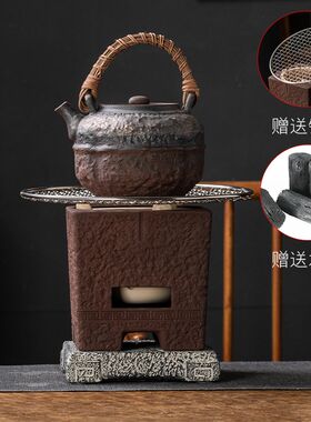 炭炉烧水壶可干烧煮茶炉温茶泡y茶老式煮茶器小型日式家用户外围