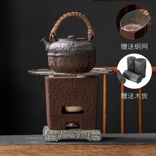 炭炉烧水壶可干烧煮茶炉温茶泡y茶老式煮茶器小型日式家用户外围