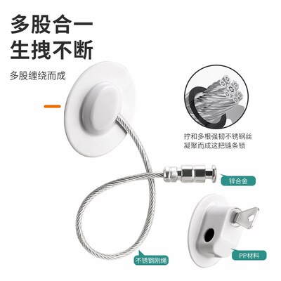 德国窗户固c定器限位器免打孔推拉窗安全锁平开外内窗防开窗防坠
