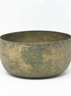 紫火音疗塔多巴蒂古董老t颂钵尼泊尔手工铜钵瑜伽冥想助眠铜磬摆