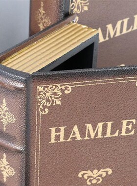 欧式复古仿真书假书装饰书摆w件书房道具书装饰品客厅创意摆设饰