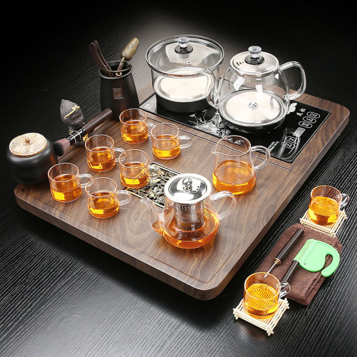 家用客厅小号茶盘全自动紫砂茶具套装功夫底部上水烧水Y壶一体茶