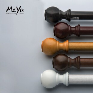 德裕窗帘杆罗马杆 单杆双杆v 锰钢合金 纳米消音 #喻小姐精选配件