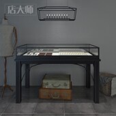 多功能珠b宝展示柜黄金银首饰玻璃柜子珠宝展示柜台铁艺饰品玉器