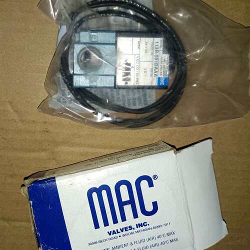 维修MAC电磁阀113B-591BAAA 24VDC库存一只，需议价