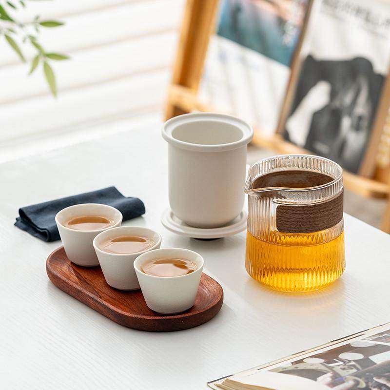 一壶三杯玻璃快客杯旅行茶具便携包陶瓷功夫茶具家用小套装泡茶壶,餐饮具,旅行茶具,淘宝优惠券,粉丝福利购,淘宝优惠卷