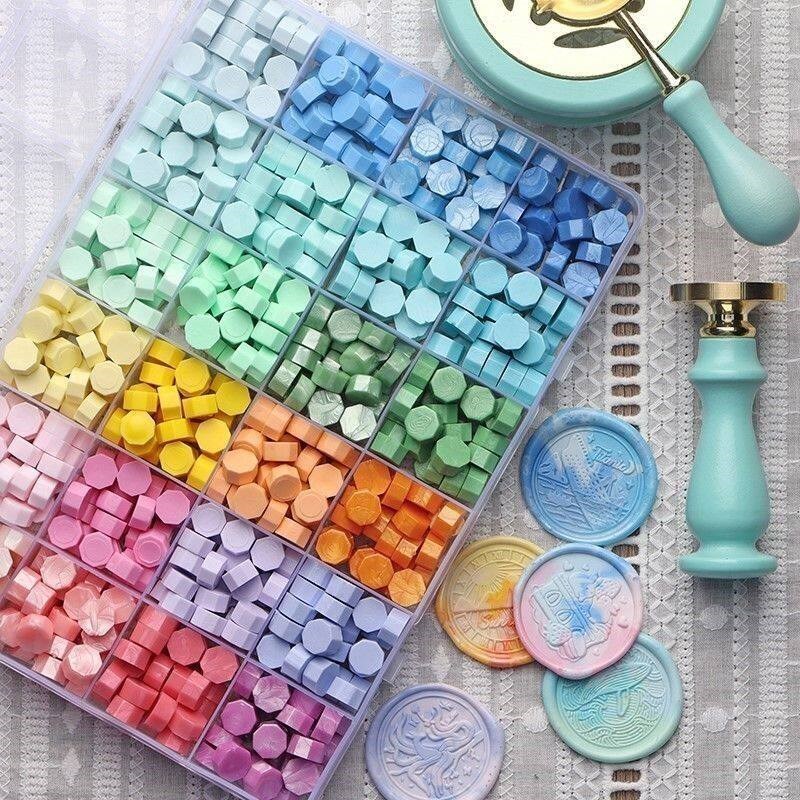 速发火漆昂章复古火漆蜡粒套装工具全套珠光高颜值蜡粒火器印章手