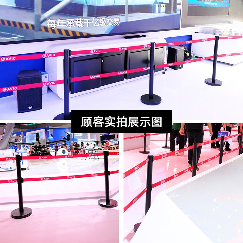 速发双层一米线机场医院排队不锈钢伸缩隔离带警示围栏银行立柱栏