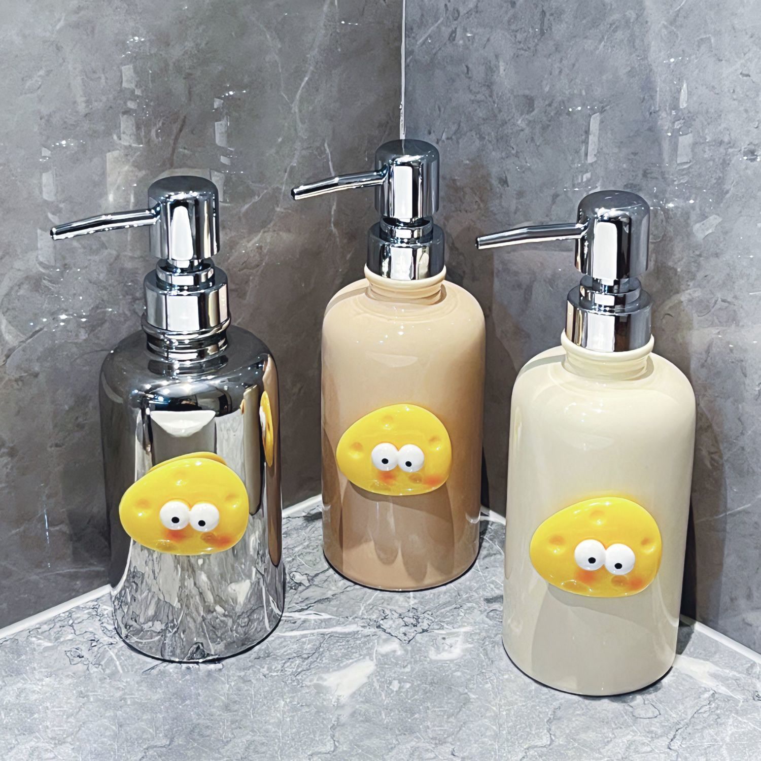 速发轻奢陶瓷洗手瓶颜卫瓶间高级瓶空生可爱高子值乳液分装瓶