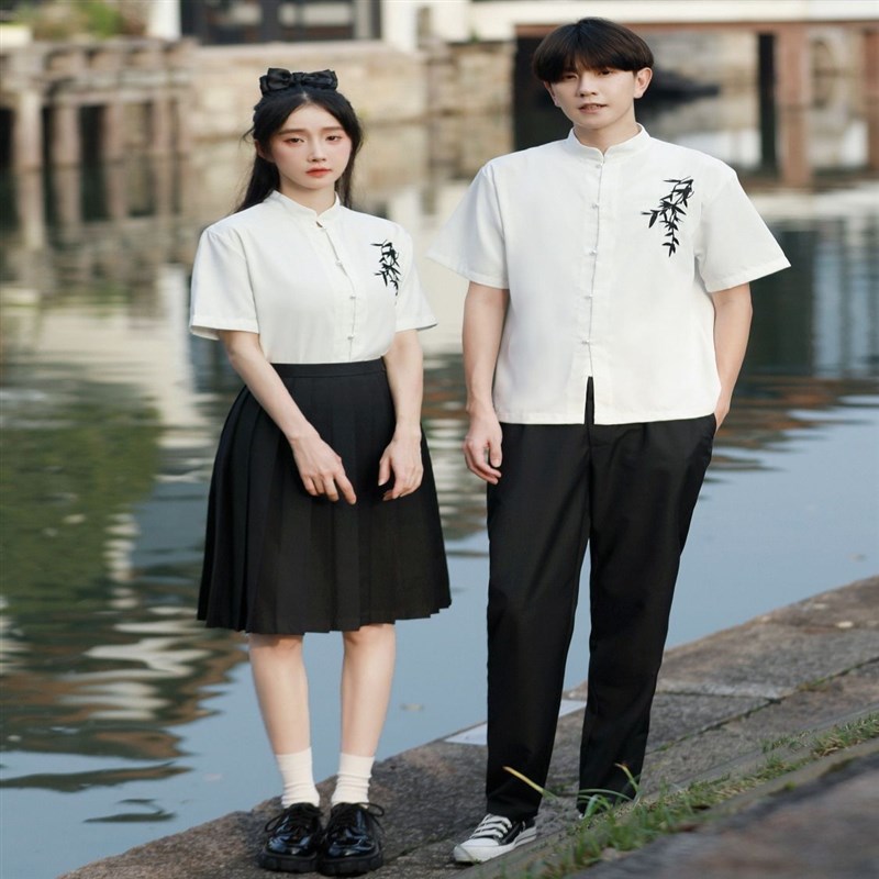 速发古风中式初高中生班服汉服朗诵学院运动会演出服毕业合唱套装