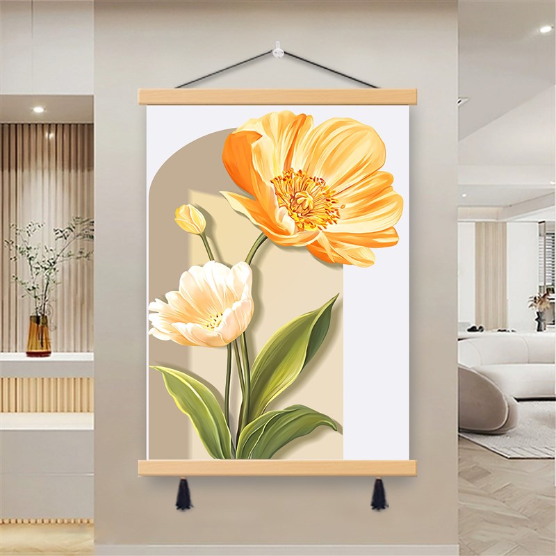 速发治愈系壁画客厅沙发背景墙画北欧玄关装饰画走廊过道卧室床头