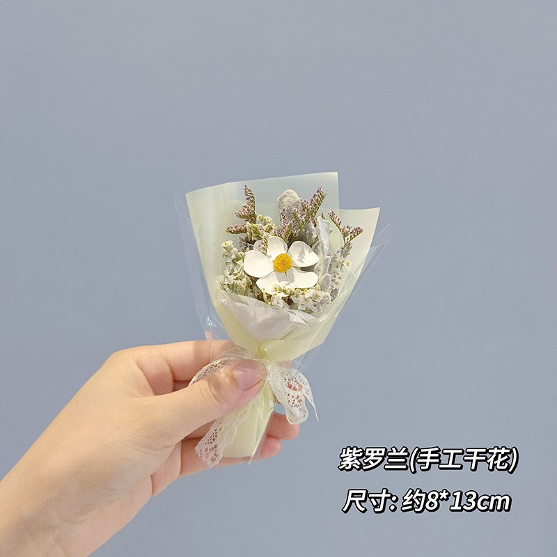 速发清明节迷你小花束洋甘菊仿真花手工干花祭祀扫墓陵园墓地祭奠
