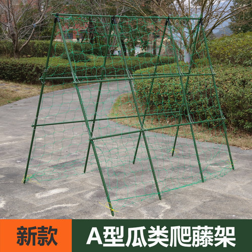 速发黄瓜爬藤架豆角架杆园种菜攀爬架菜地支撑花架蔬菜包塑钢铁管