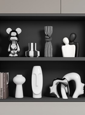 速发简约酒柜陶瓷摆件轻奢高档家居客厅电视玄柜关样板间软装饰品